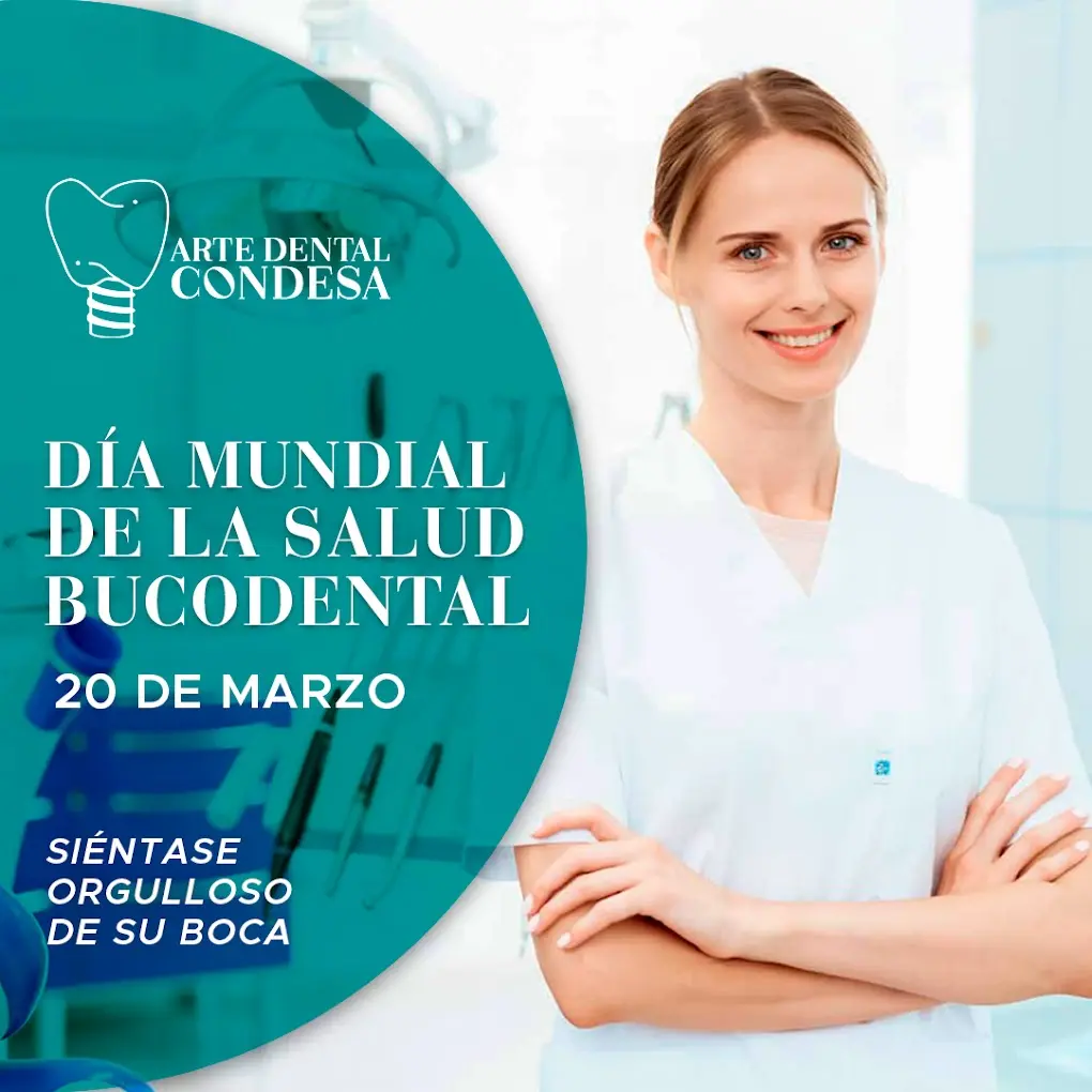 Banner de la publicación Día Mundial de la Salud Dental de Arte Dental Condesa